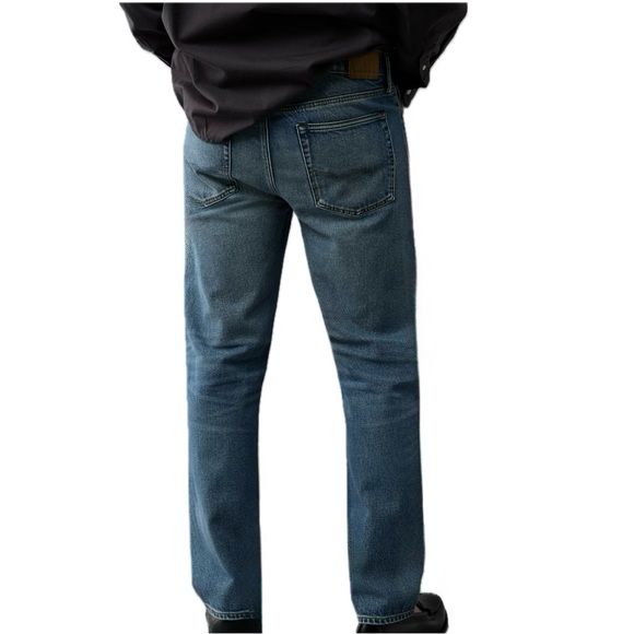 NWT American Eagle Easyflex Straight Jeans New Size 30 X 36 $60 Ripped - Picture 3 of 8